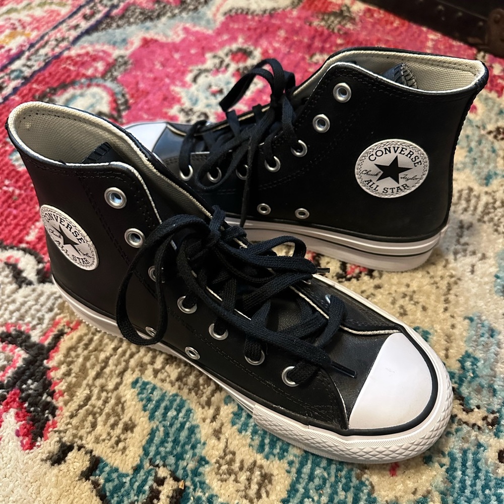 Converse Kids Black High-Top Sneakers